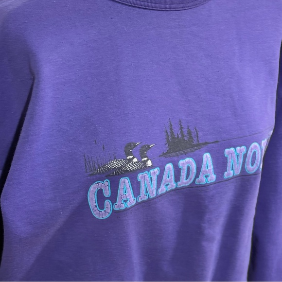 VINTAGE Canada North Graphic Crewneck Pullover Sweater - Picture 4 of 6